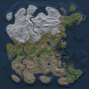 Thumbnail Rust Map: Procedural Map, Size: 4250, Seed: 1643459619, 16 Monuments