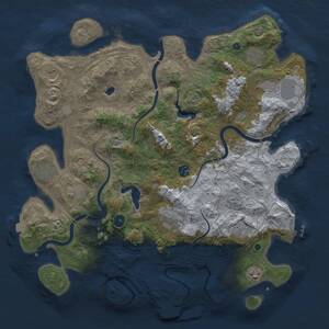 Thumbnail Rust Map: Procedural Map, Size: 4250, Seed: 712169530, 17 Monuments