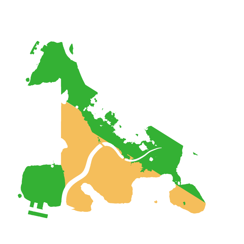 Biome Rust Map: Procedural Map, Size: 2500, Seed: 8314