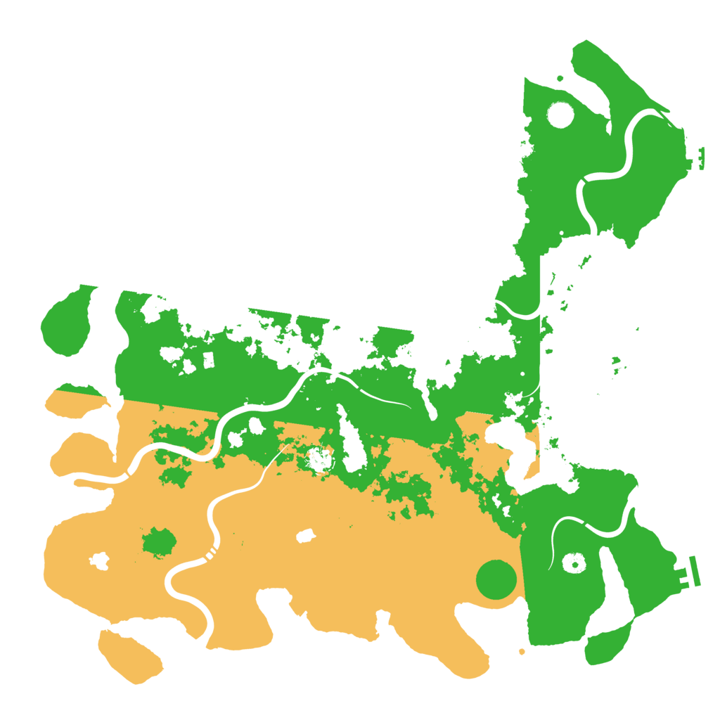 Biome Rust Map: Procedural Map, Size: 4800, Seed: 714207002