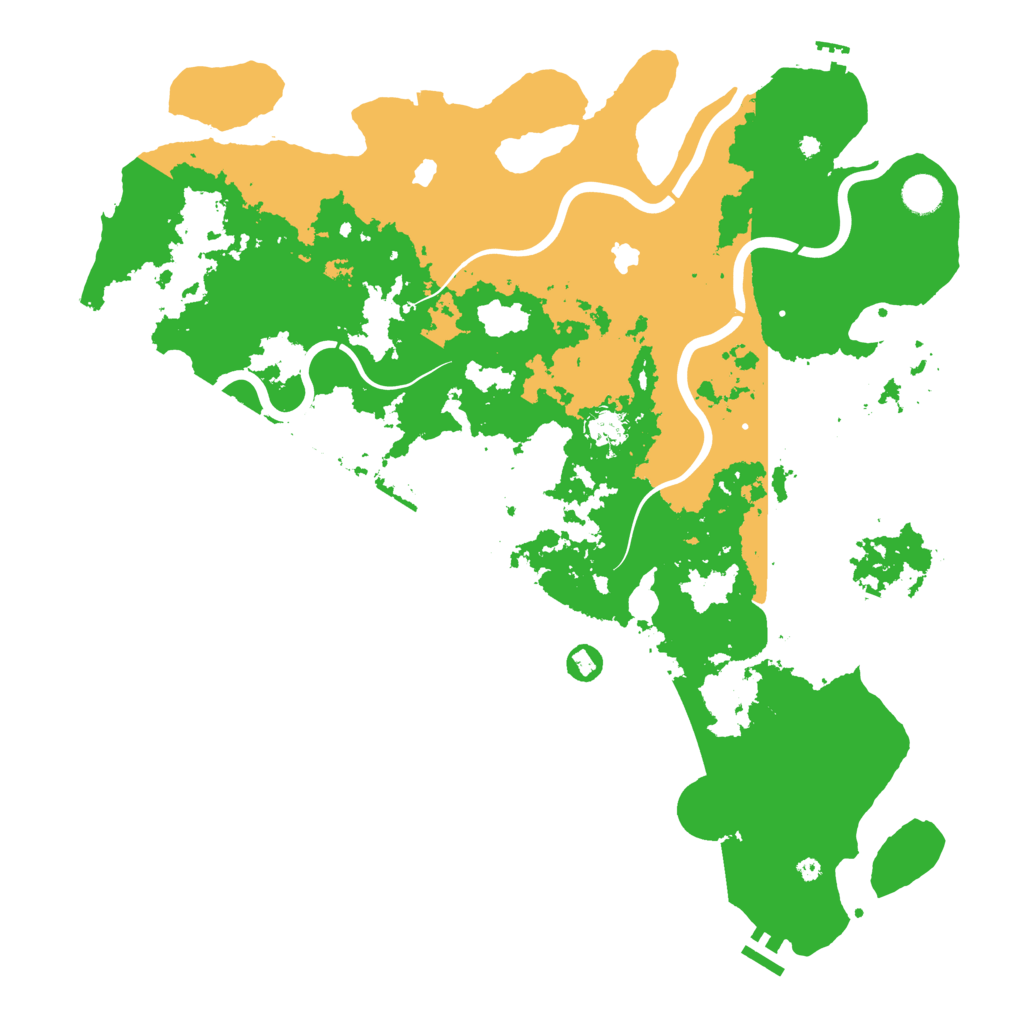 Biome Rust Map: Procedural Map, Size: 4500, Seed: 1454656065