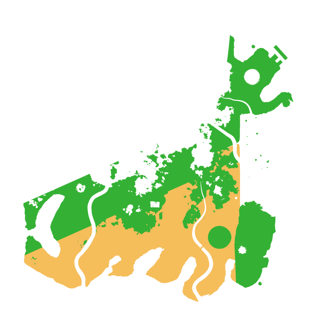 Biome Rust Map: Procedural Map, Size: 3700, Seed: 73862873