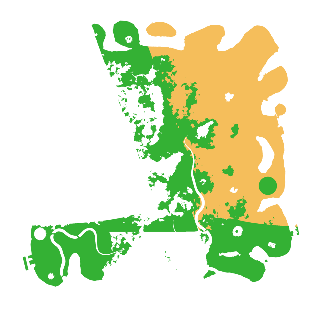 Biome Rust Map: Procedural Map, Size: 4500, Seed: 642115812