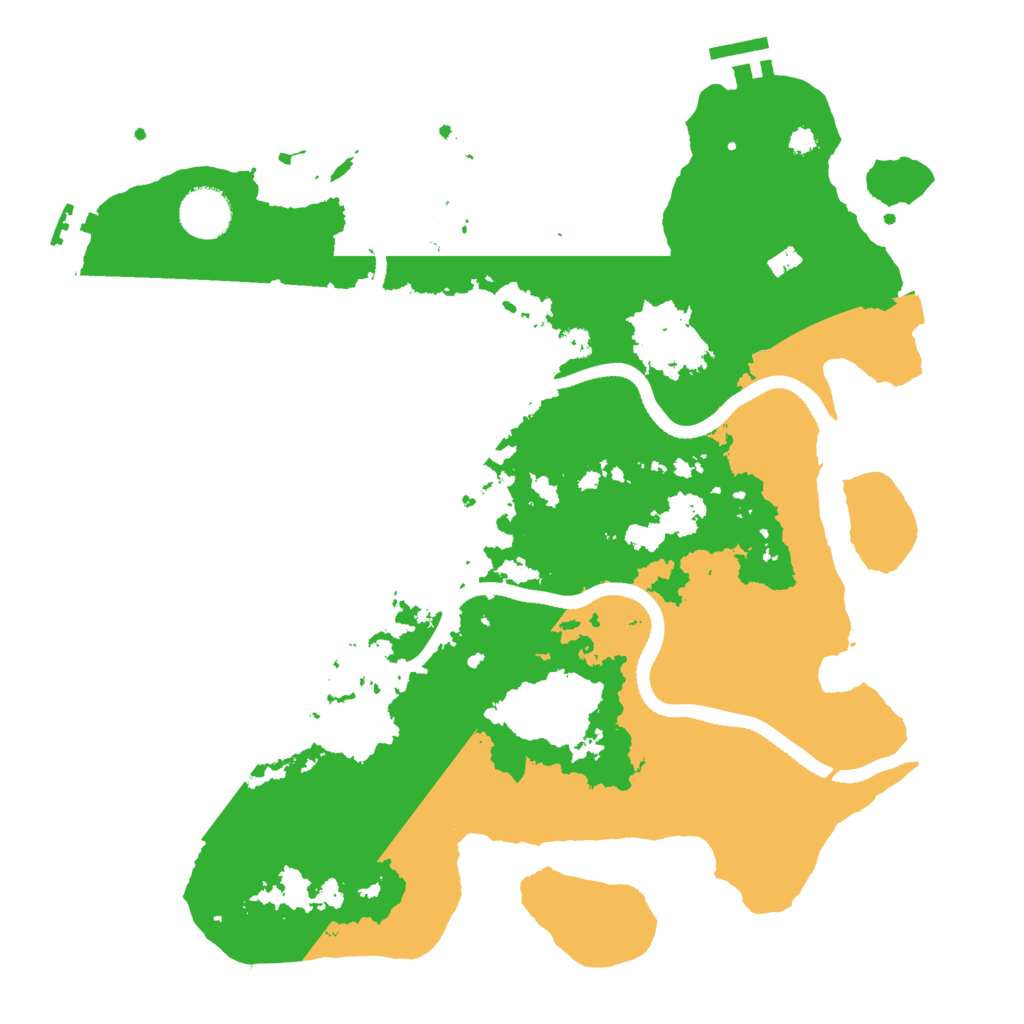 Biome Rust Map: Procedural Map, Size: 3500, Seed: 347740841