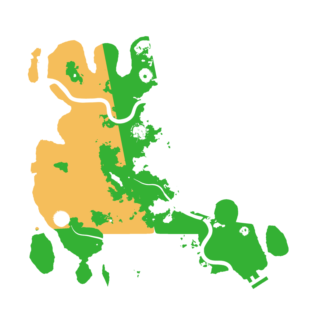 Biome Rust Map: Procedural Map, Size: 3500, Seed: 45549556