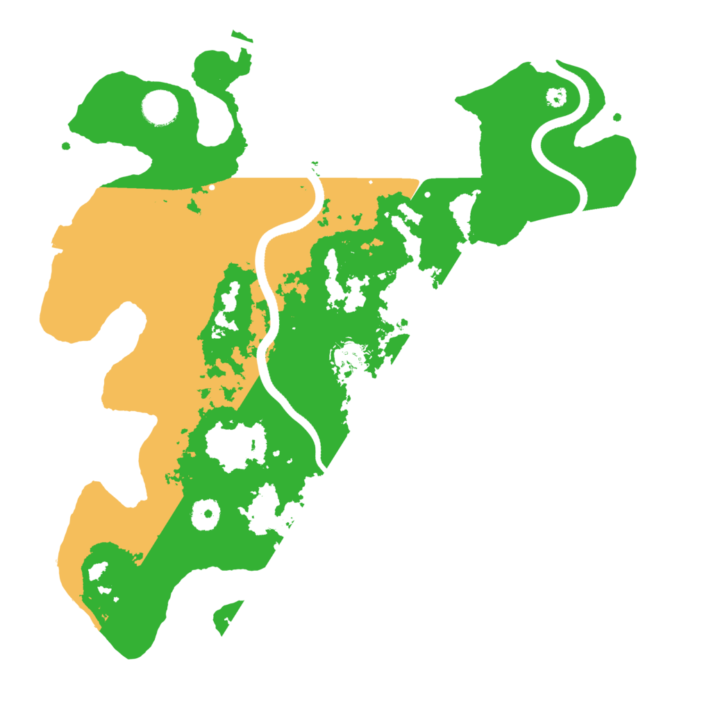 Biome Rust Map: Procedural Map, Size: 3500, Seed: 198053