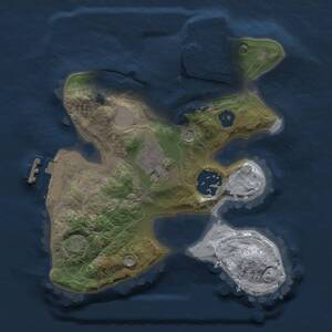 Thumbnail Rust Map: Procedural Map, Size: 2000, Seed: 1010391264, 7 Monuments