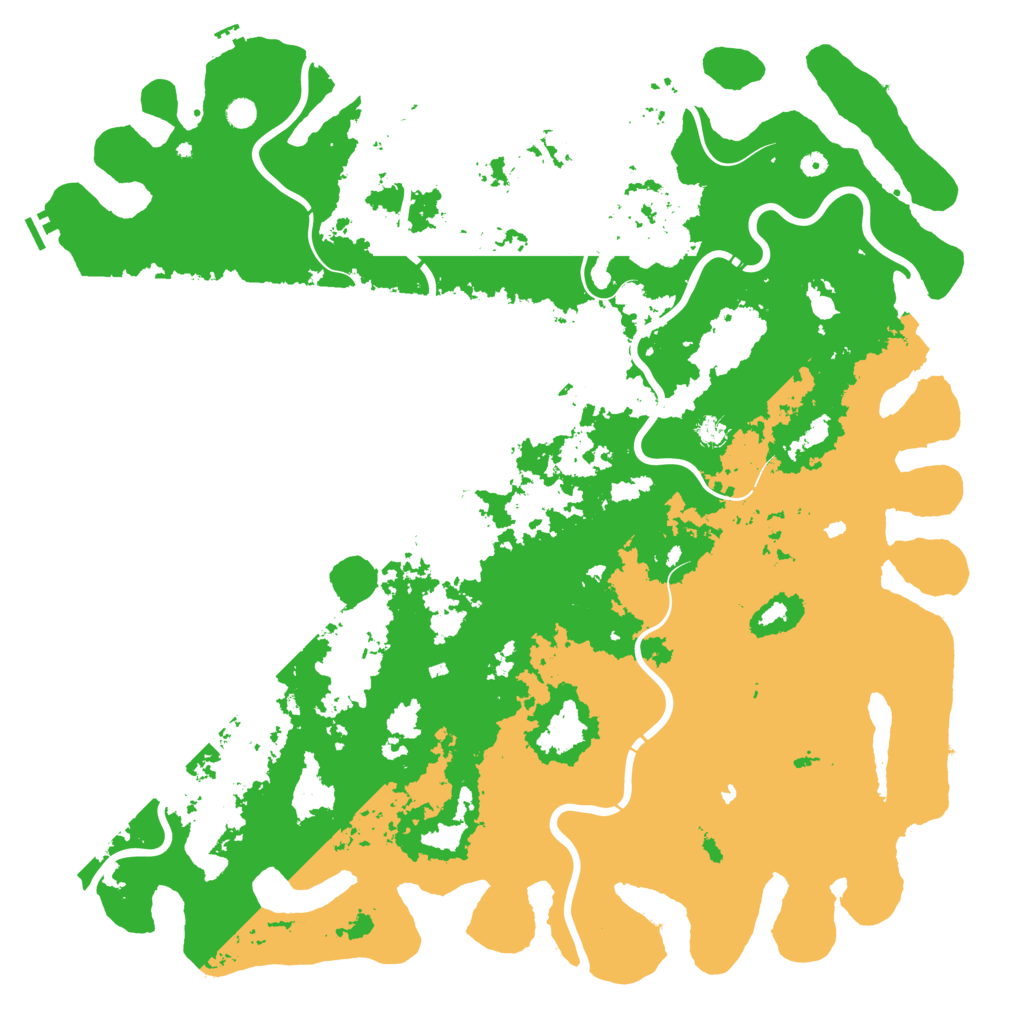 Biome Rust Map: Procedural Map, Size: 6000, Seed: 483164