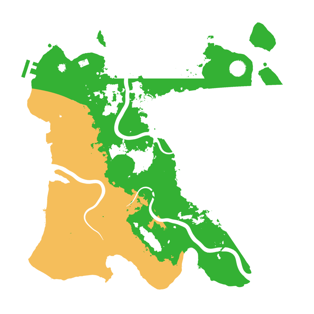 Biome Rust Map: Procedural Map, Size: 3500, Seed: 786272533