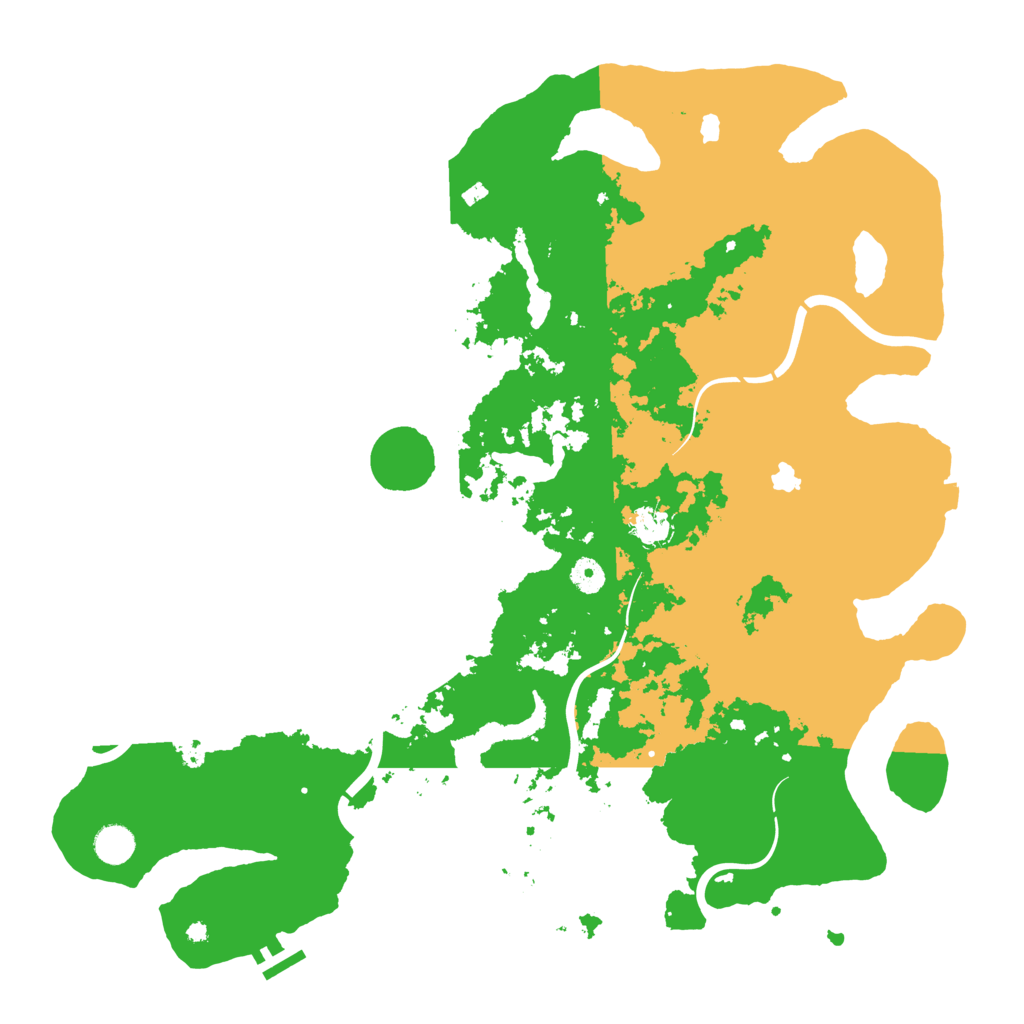 Biome Rust Map: Procedural Map, Size: 4500, Seed: 754813715