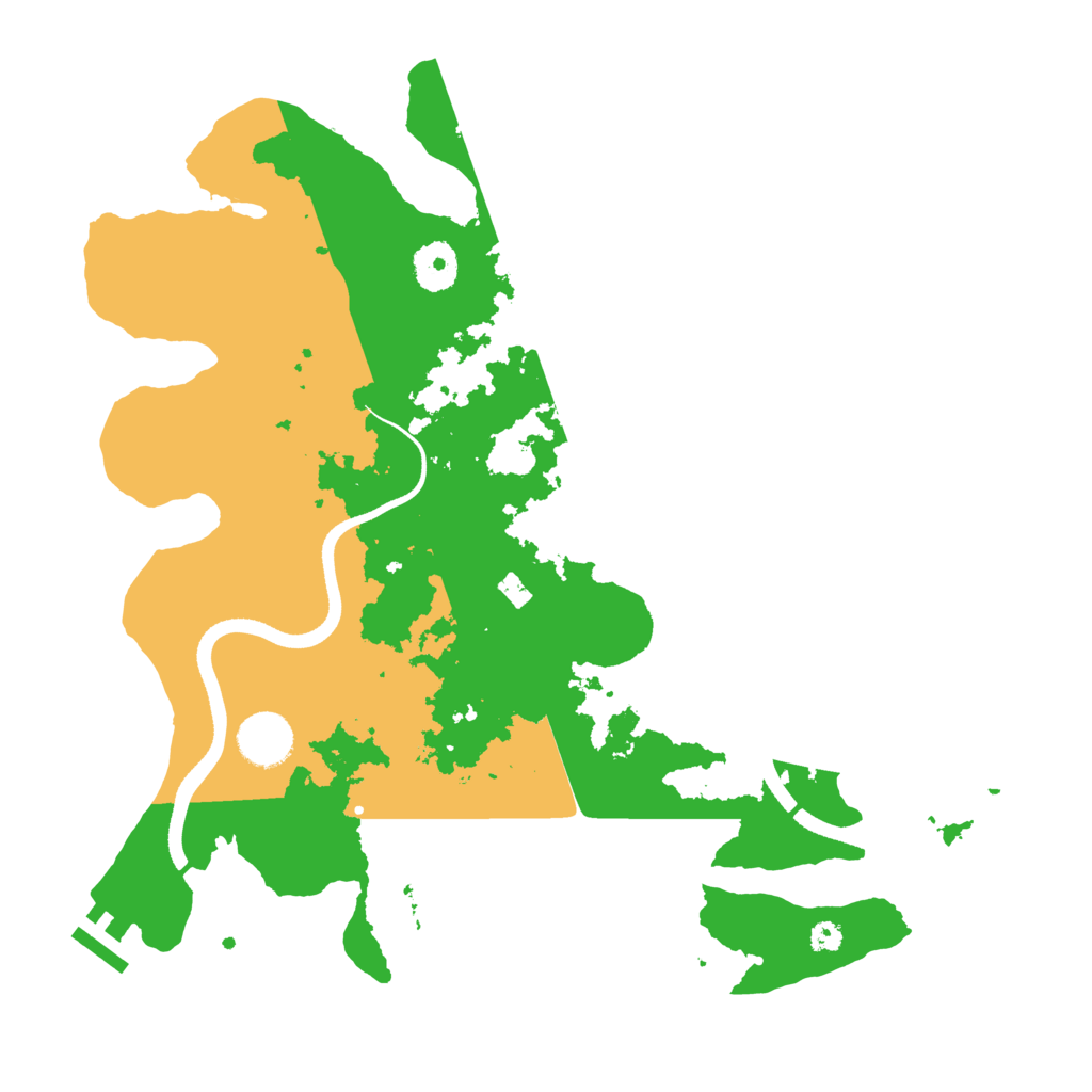 Biome Rust Map: Procedural Map, Size: 3500, Seed: 6532