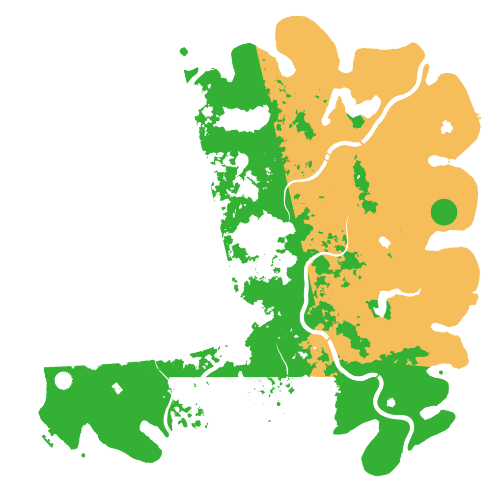 Biome Rust Map: Procedural Map, Size: 5000, Seed: 1826