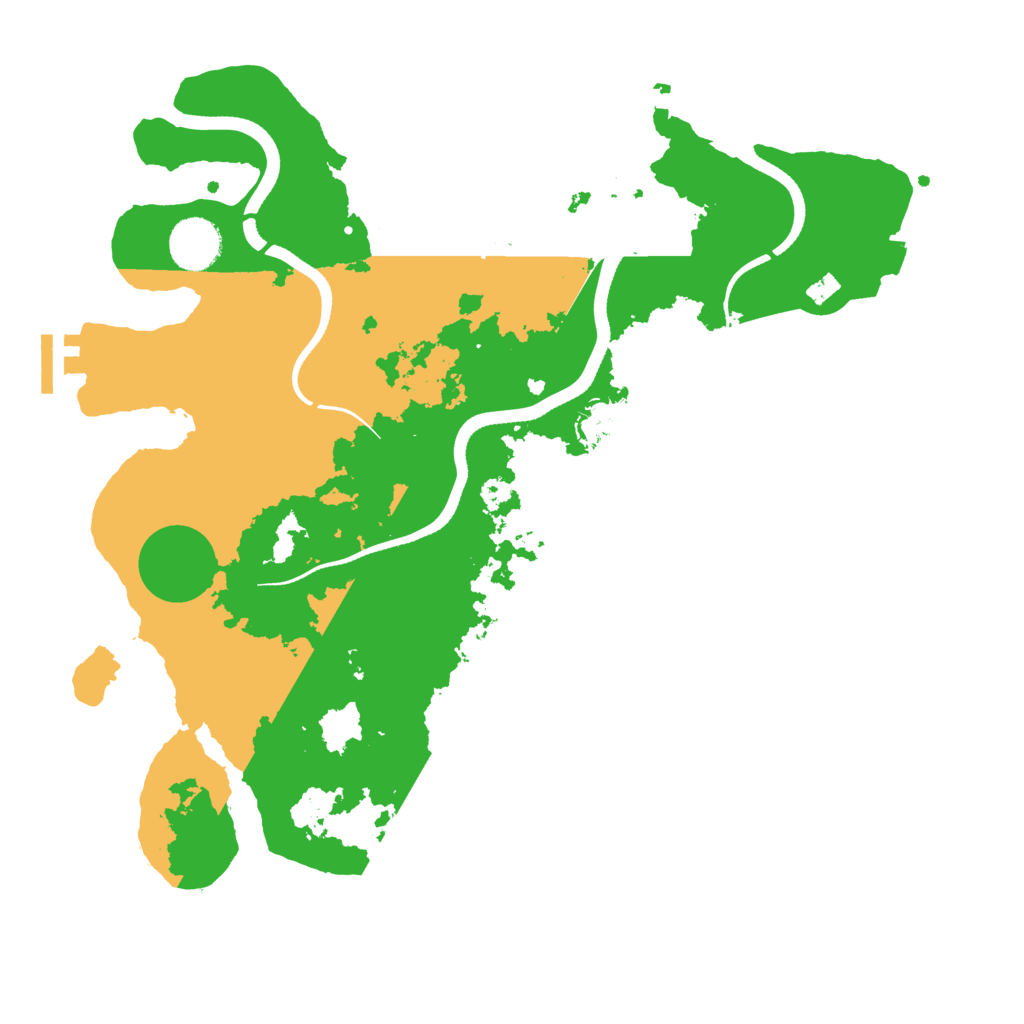 Biome Rust Map: Procedural Map, Size: 3500, Seed: 396065419