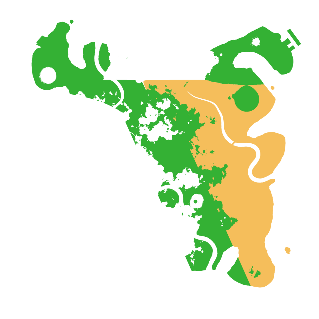 Biome Rust Map: Procedural Map, Size: 3400, Seed: 11432
