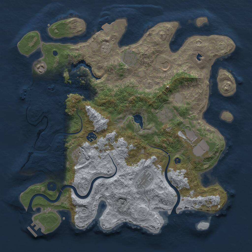 Rust Map: Procedural Map, Size: 4000, Seed: 1772296456, 15 Monuments