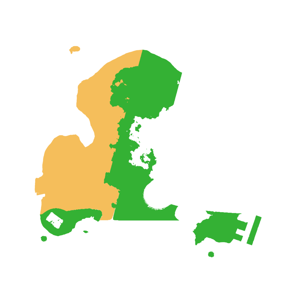 Biome Rust Map: Procedural Map, Size: 2000, Seed: 4467