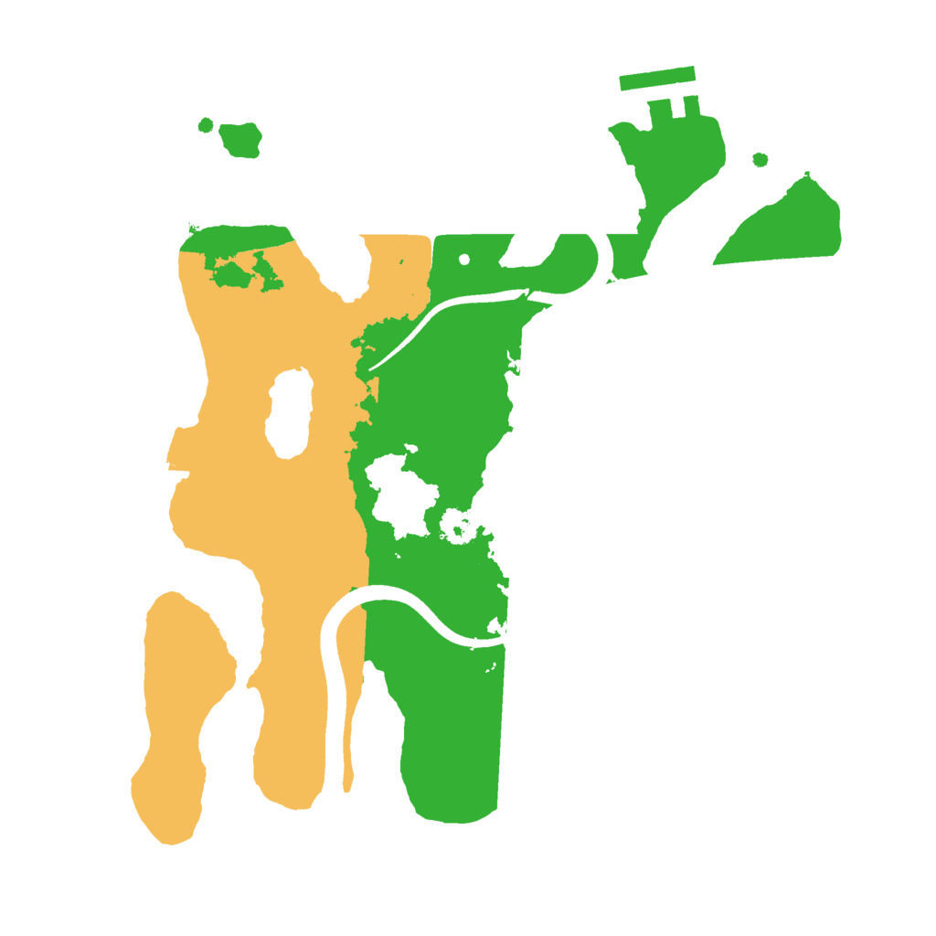 Biome Rust Map: Procedural Map, Size: 2500, Seed: 19415