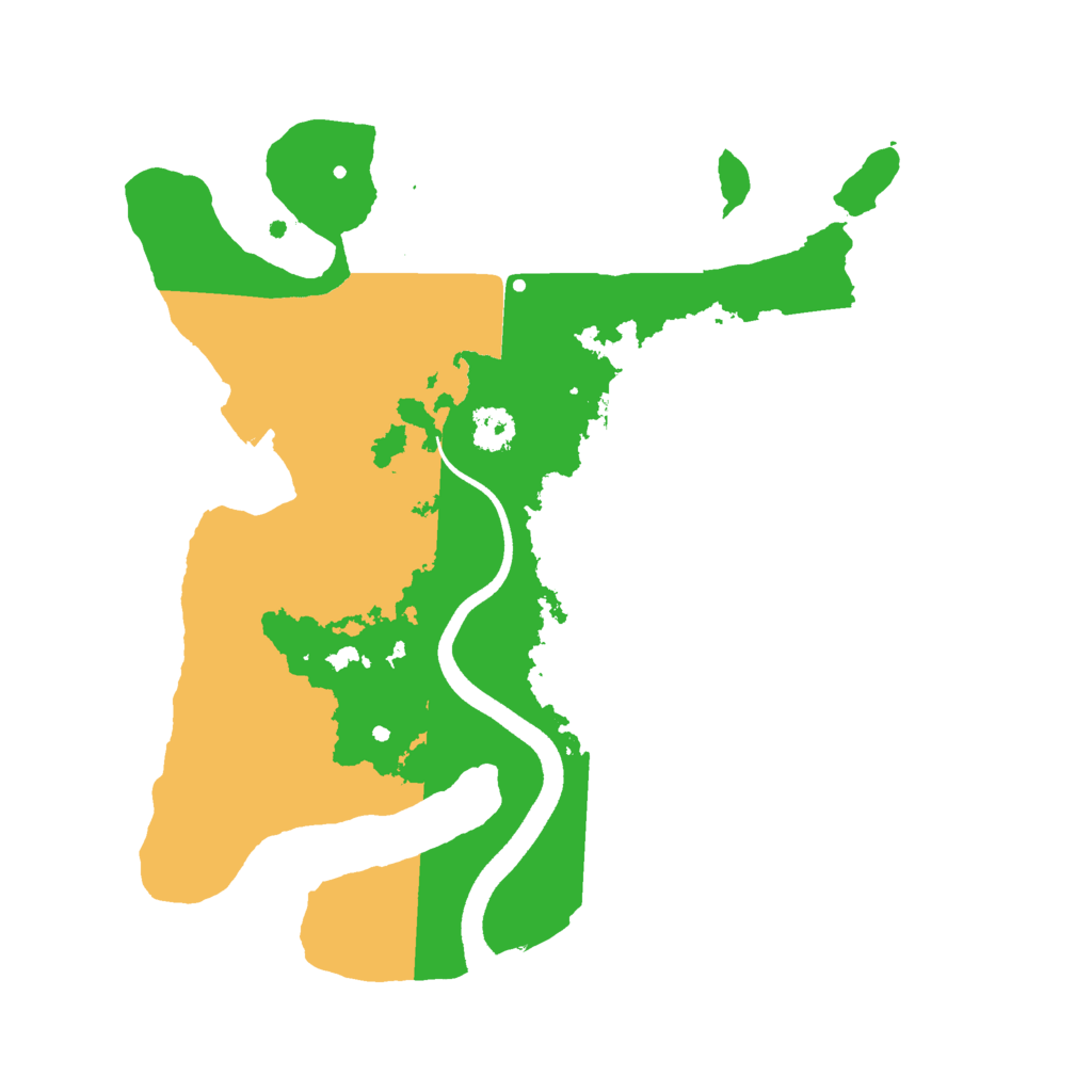Biome Rust Map: Procedural Map, Size: 2500, Seed: 2071420380