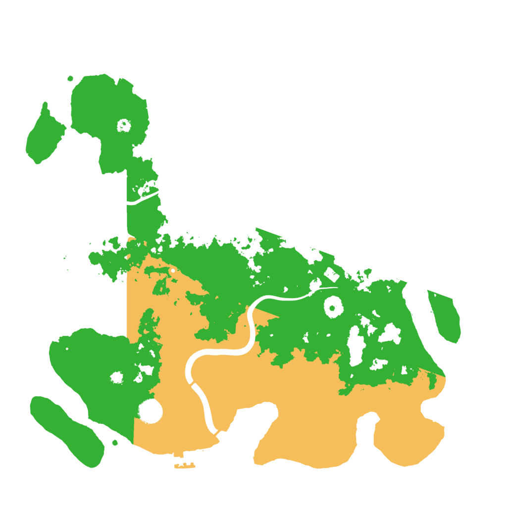 Biome Rust Map: Procedural Map, Size: 3700, Seed: 83144892