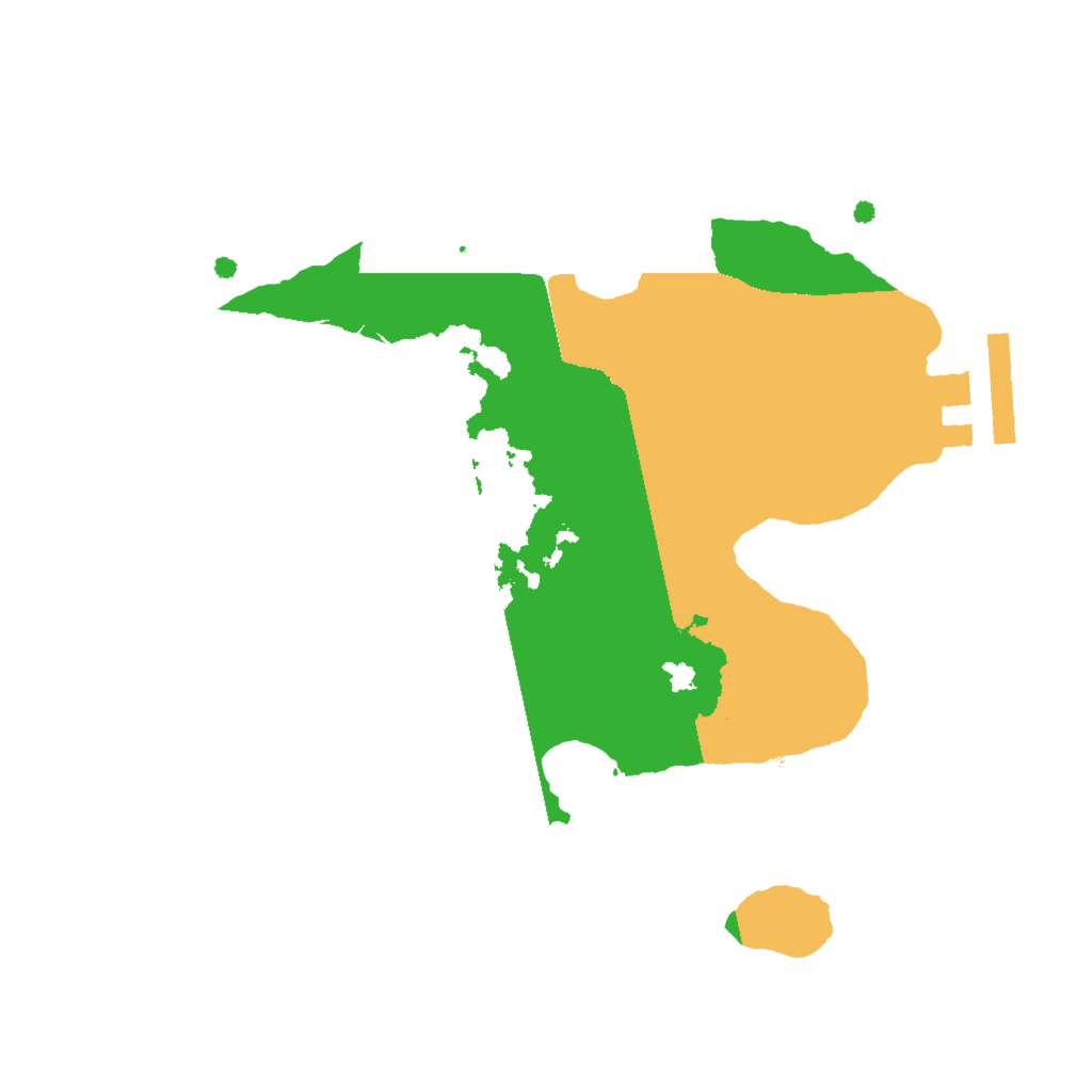 Biome Rust Map: Procedural Map, Size: 2000, Seed: 5966