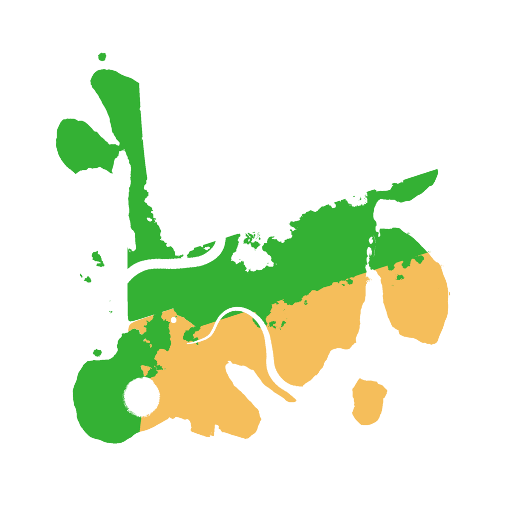 Biome Rust Map: Procedural Map, Size: 2500, Seed: 52534