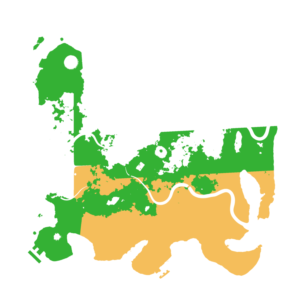 Biome Rust Map: Procedural Map, Size: 3750, Seed: 55632