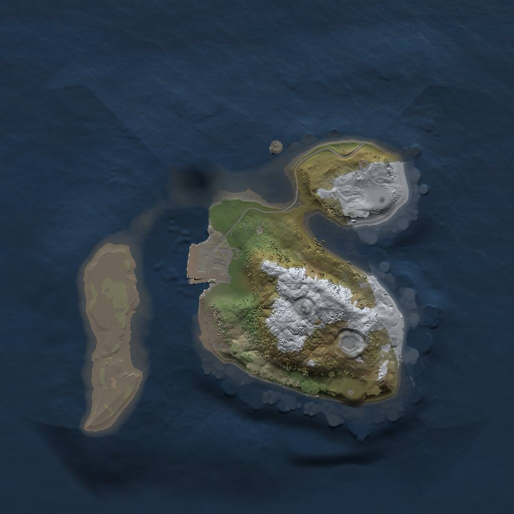 Rust Map: Procedural Map, Size: 1500, Seed: 71237223, 1 Monuments