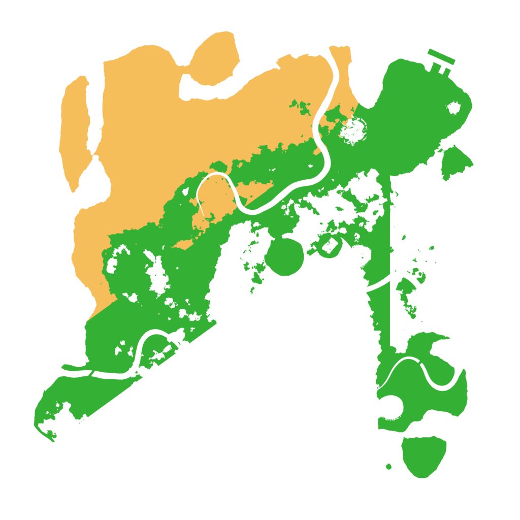 Biome Rust Map: Procedural Map, Size: 3700, Seed: 478522482