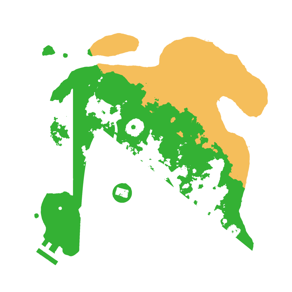 Biome Rust Map: Procedural Map, Size: 2500, Seed: 8139911