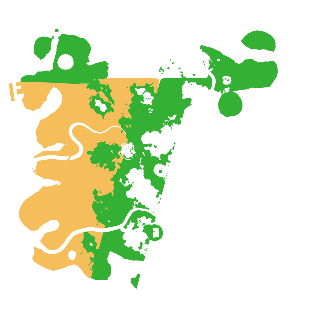 Biome Rust Map: Procedural Map, Size: 3500, Seed: 443642