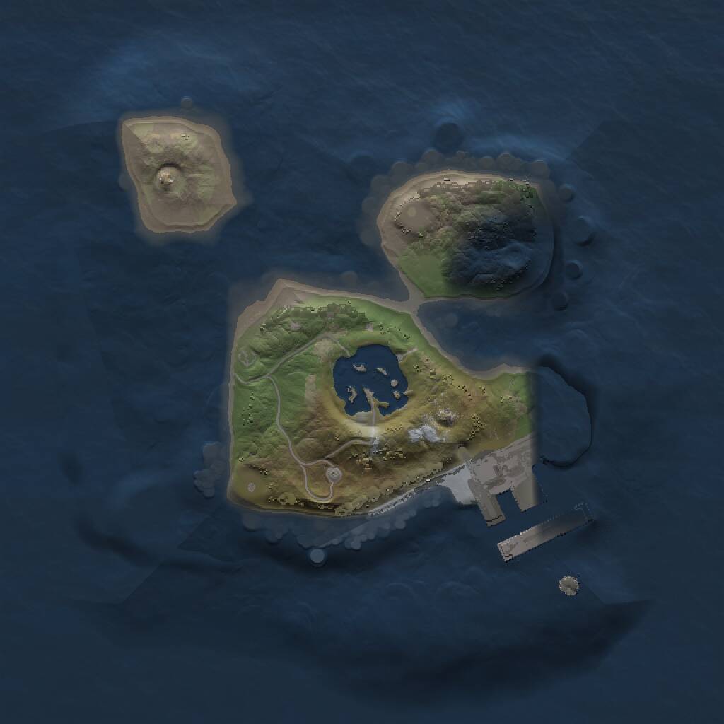 Rust Map: Procedural Map, Size: 1500, Seed: 71010903, 3 Monuments