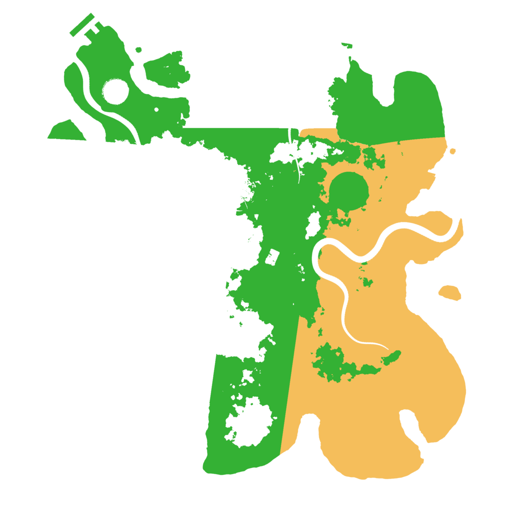 Biome Rust Map: Procedural Map, Size: 3500, Seed: 159044047