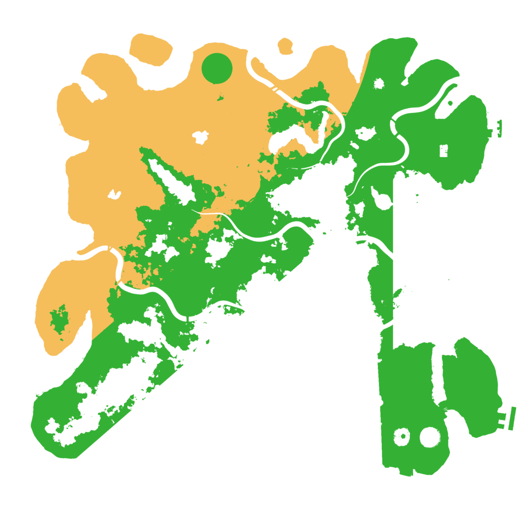 Biome Rust Map: Procedural Map, Size: 4500, Seed: 961316067