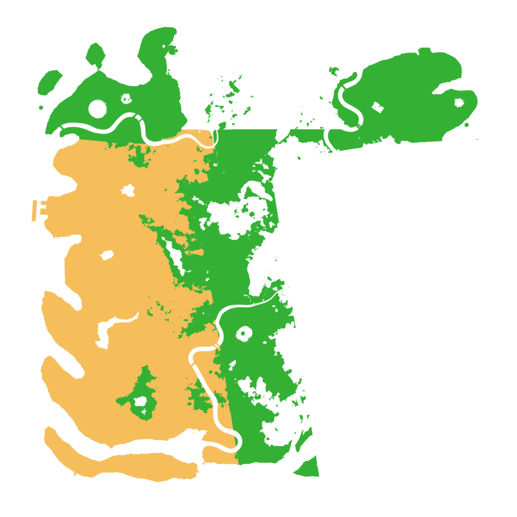 Biome Rust Map: Procedural Map, Size: 5000, Seed: 1206359248
