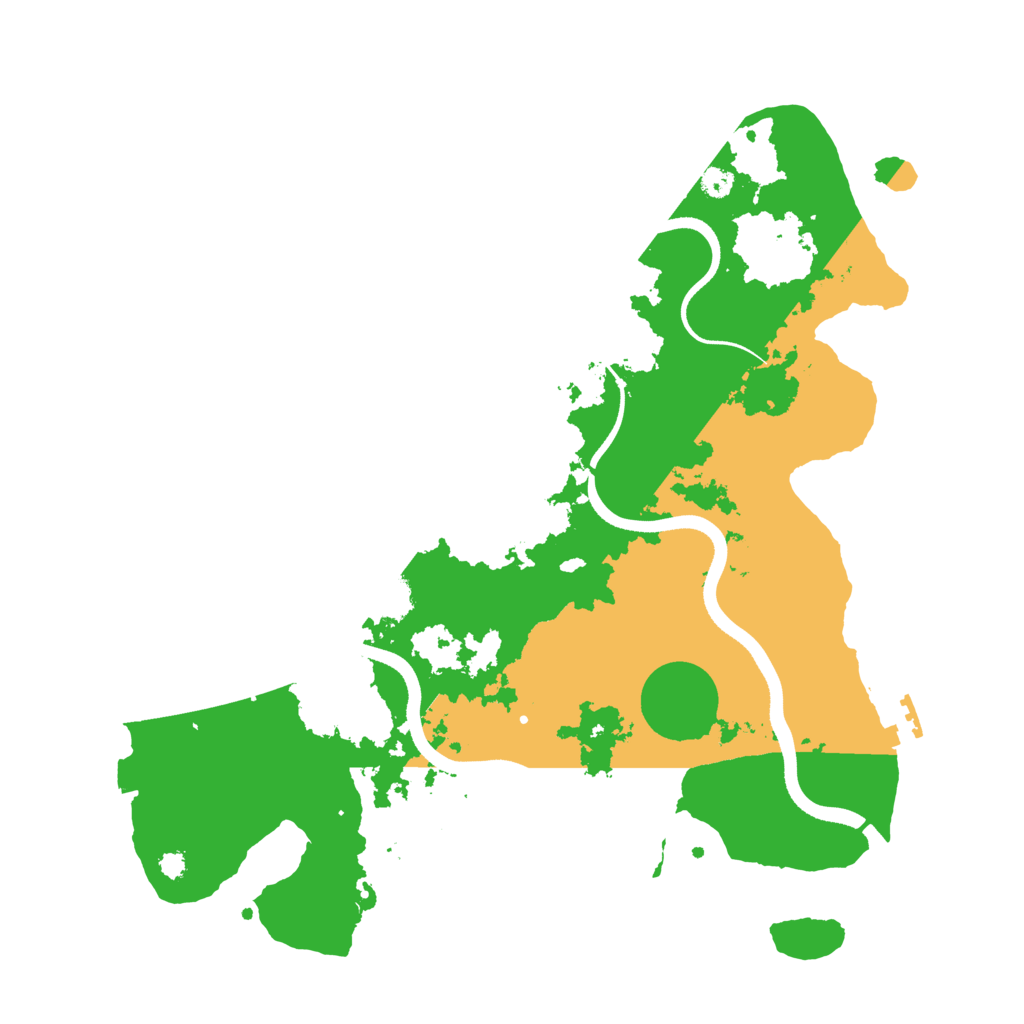 Biome Rust Map: Procedural Map, Size: 3500, Seed: 366666667