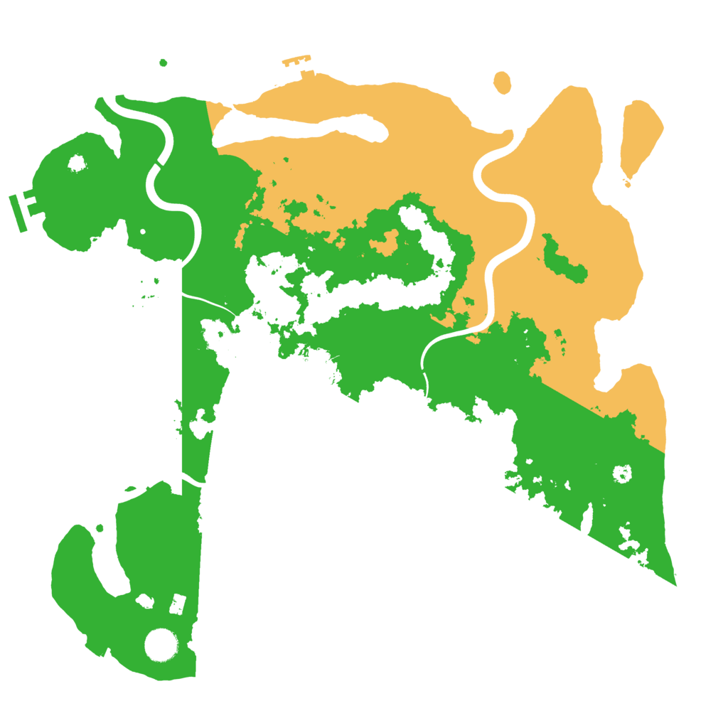 Biome Rust Map: Procedural Map, Size: 3850, Seed: 609740332