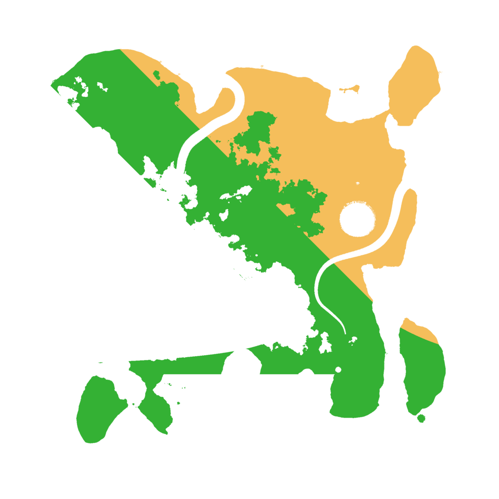 Biome Rust Map: Procedural Map, Size: 2500, Seed: 583295