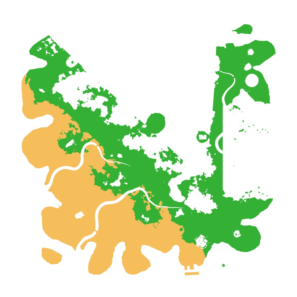 Biome Rust Map: Procedural Map, Size: 4200, Seed: 41351351