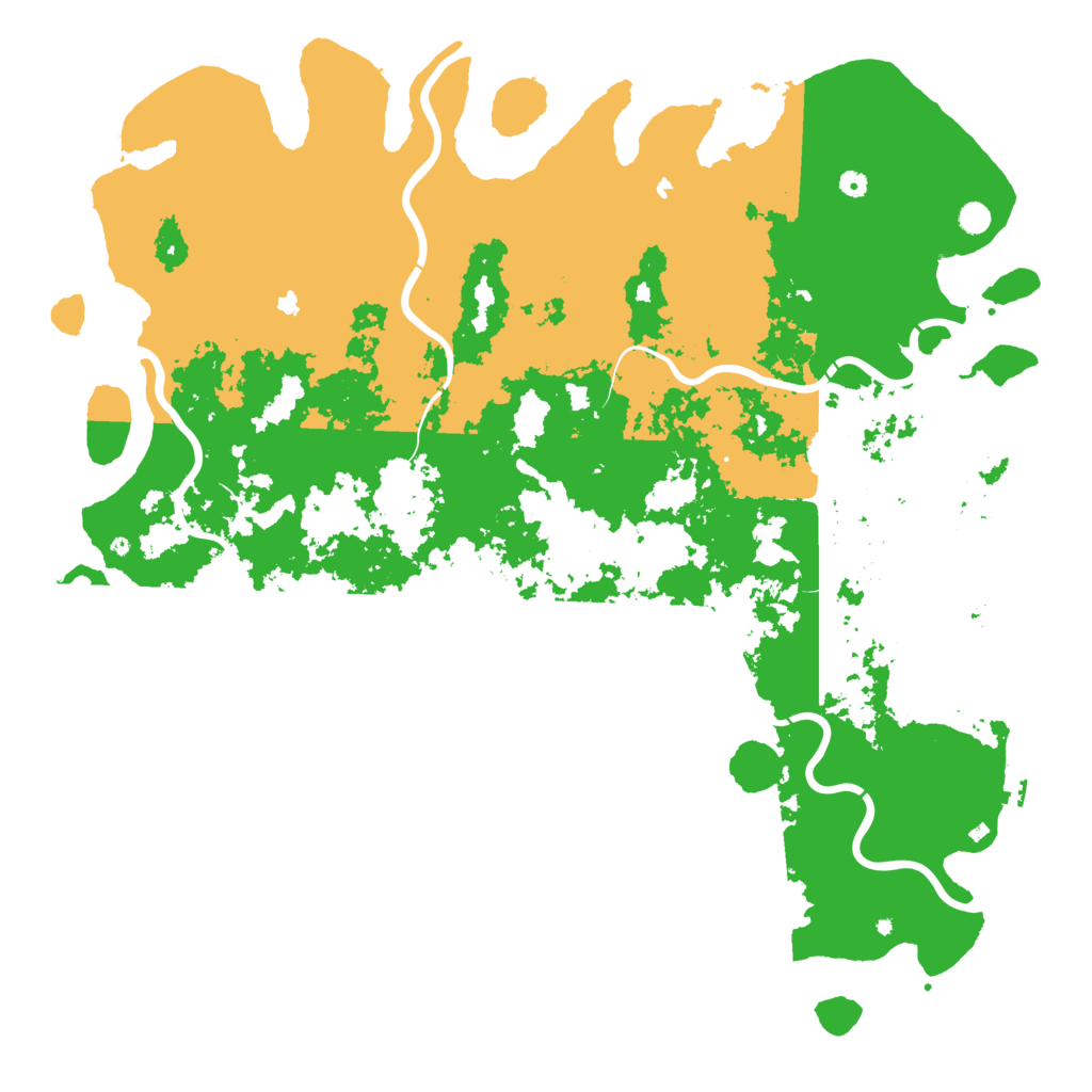 Biome Rust Map: Procedural Map, Size: 6000, Seed: 15265