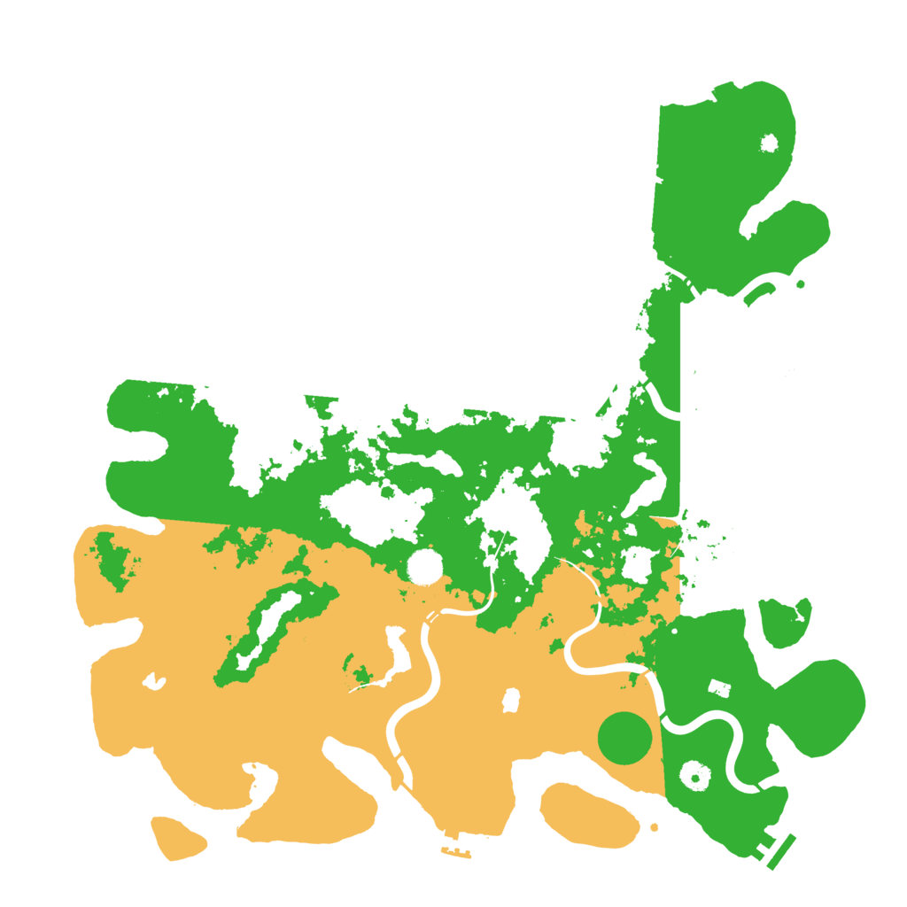 Biome Rust Map: Procedural Map, Size: 4500, Seed: 45876