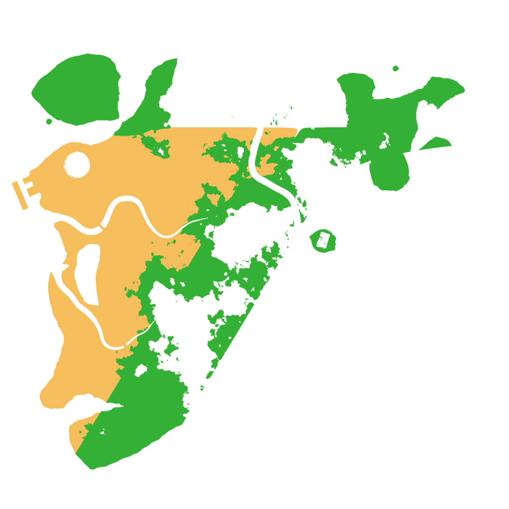 Biome Rust Map: Procedural Map, Size: 3500, Seed: 728182352