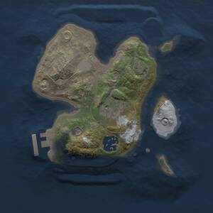 Thumbnail Rust Map: Procedural Map, Size: 2000, Seed: 1066172657, 6 Monuments