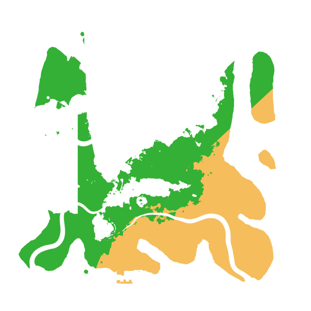 Biome Rust Map: Procedural Map, Size: 3000, Seed: 12184