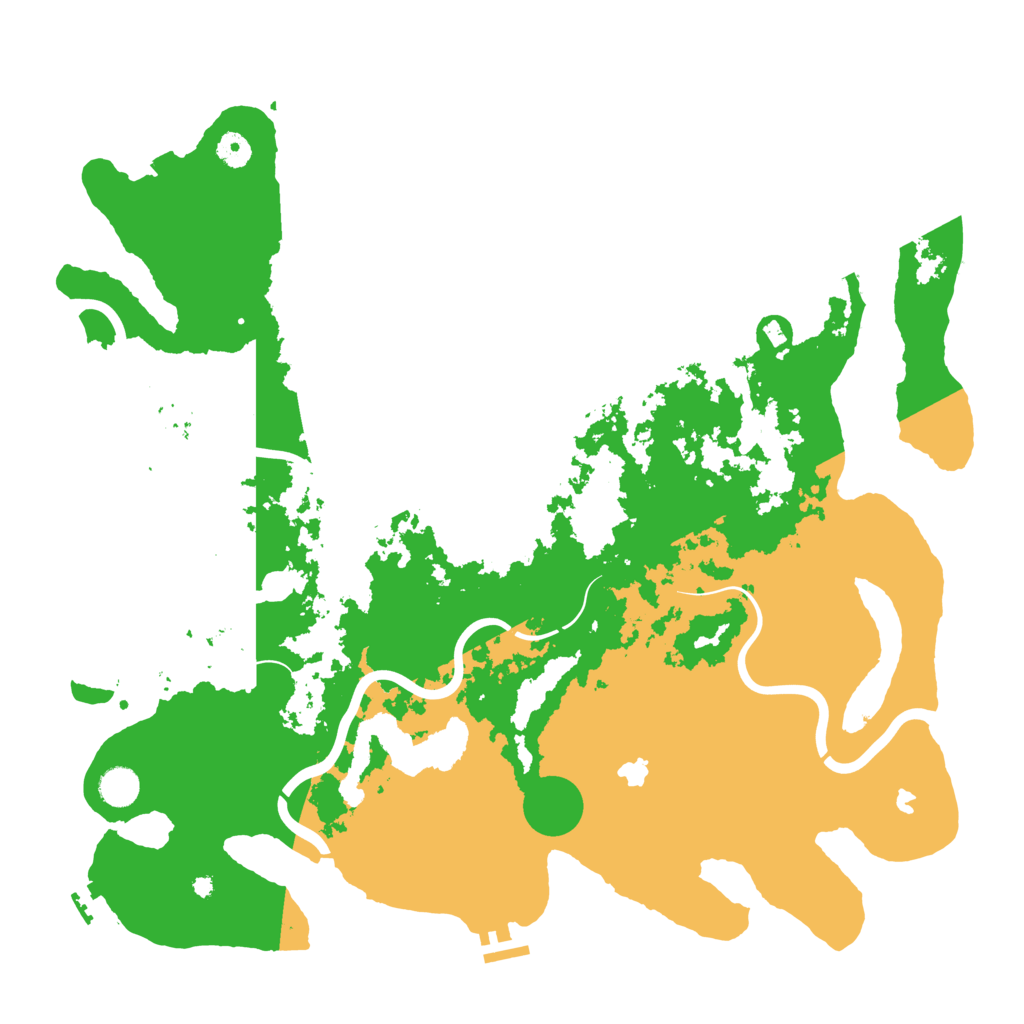 Biome Rust Map: Procedural Map, Size: 4500, Seed: 1900279240