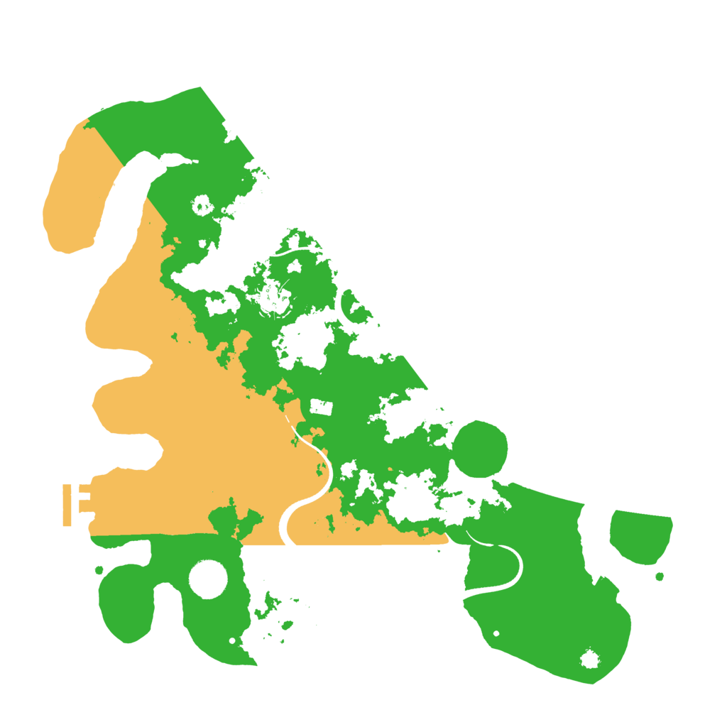 Biome Rust Map: Procedural Map, Size: 3500, Seed: 36812