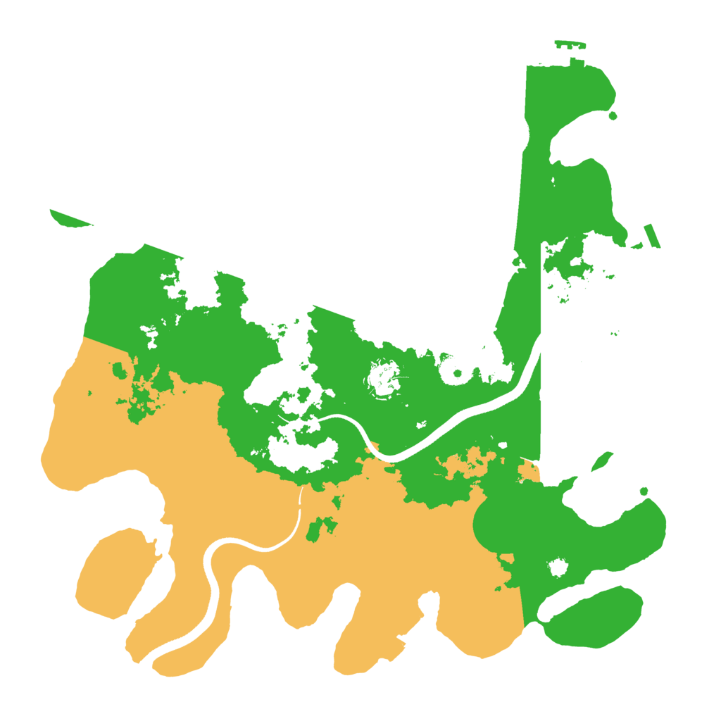 Biome Rust Map: Procedural Map, Size: 3500, Seed: 1928973342