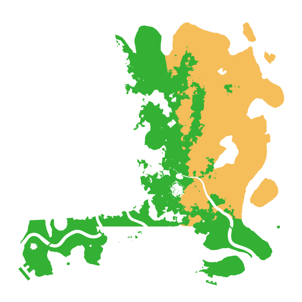Biome Rust Map: Procedural Map, Size: 4000, Seed: 2560