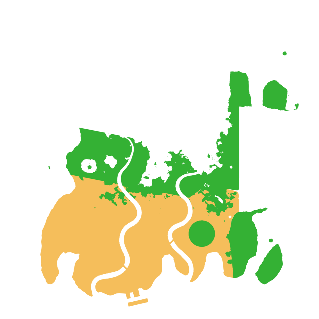 Biome Rust Map: Procedural Map, Size: 3200, Seed: 32498239