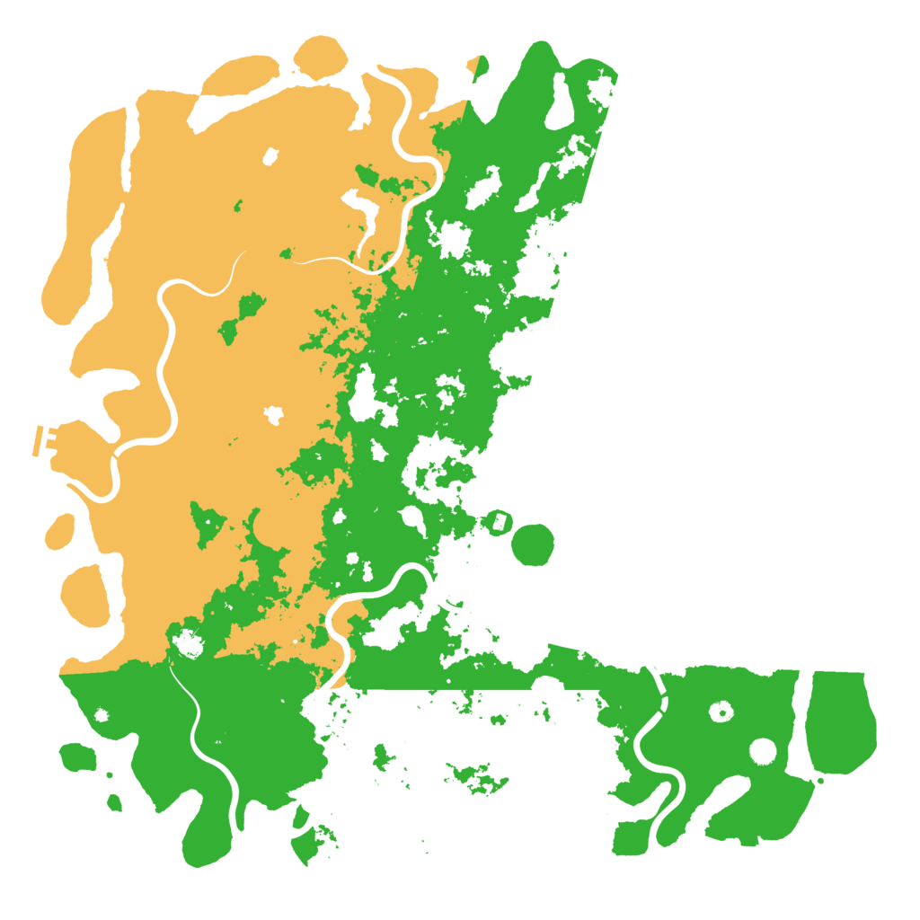 Biome Rust Map: Procedural Map, Size: 6000, Seed: 1208177304