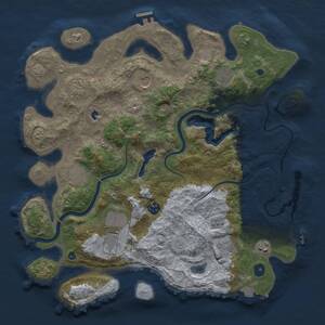 Thumbnail Rust Map: Procedural Map, Size: 4000, Seed: 20062026, 15 Monuments